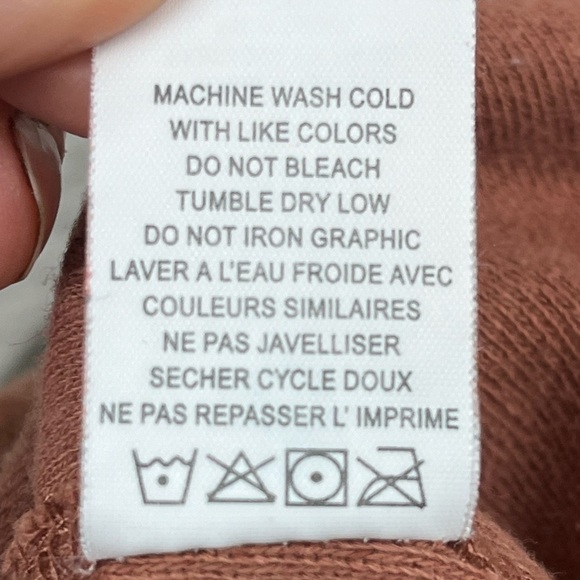 SPIRITUAL GANGSTER Linen Terry Cloth Brown Wide Leg Crop Pull On Pants Sz Large - Picture 9 of 13